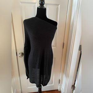 black sweater knit dress/tunic